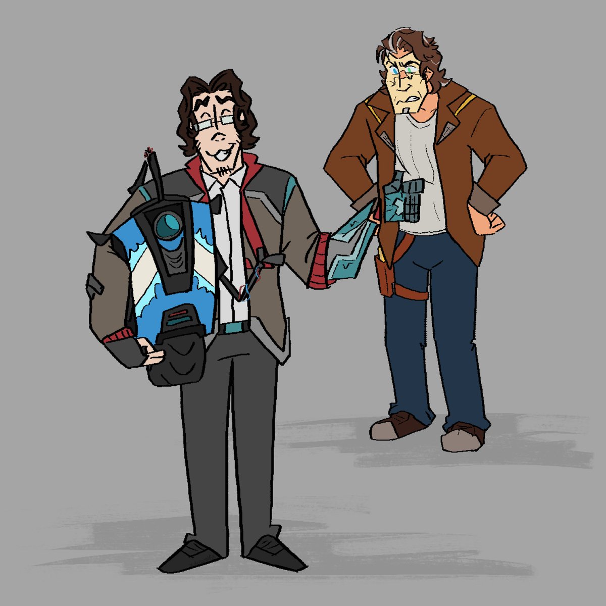 xdeewolfx's tweet image. Shocker and Jackass (featuring my guy serge :3) for @Splashtail2 and Sketchbloom on artfight!! 🤖⚡️