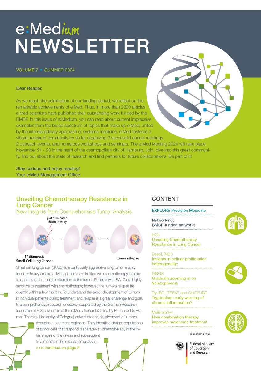 e:Med Systems Medicine (@medicine_e) on Twitter photo News from the e:Med Research Community - e:Medium Newsletter Volume 7 is available here: sys-med.de/en/current/eme… #systemsmedicine #newsletter <a href="/KonradAden/">Konrad Aden</a> <a href="/Granada_Lab/">Granada Lab</a> News from the e:Med Research Community - e:Medium Newsletter Volume 7 is available here: sys-med.de/en/current/eme… #systemsmedicine #newsletter <a href="/KonradAden/">Konrad Aden</a> <a href="/Granada_Lab/">Granada Lab</a>