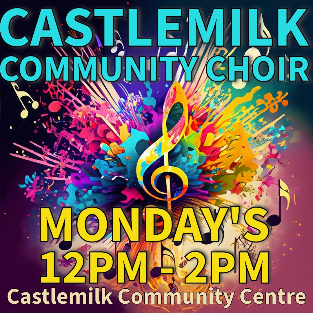 Nemo Arts (@nemo__arts) on Twitter photo Just a reminder that our community choir is on today from 12pm - 2pm in the Castlemilk Community Centre. <a href="/CmilkComFoot/">Castlemilk Community Football Trust</a> <a href="/TheSeniorCentre/">The Senior Centre - Castlemilk</a> <a href="/CastlemilkPark/">Friends of Castlemilk Park</a> <a href="/CassiltounHA/">Cassiltoun HA</a> <a href="/cojactweets/">COJAC</a> Just a reminder that our community choir is on today from 12pm - 2pm in the Castlemilk Community Centre. <a href="/CmilkComFoot/">Castlemilk Community Football Trust</a> <a href="/TheSeniorCentre/">The Senior Centre - Castlemilk</a> <a href="/CastlemilkPark/">Friends of Castlemilk Park</a> <a href="/CassiltounHA/">Cassiltoun HA</a> <a href="/cojactweets/">COJAC</a>