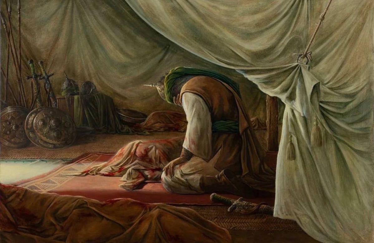 "على الدُنيا بعد العفا ولدي يا علي .." 💔