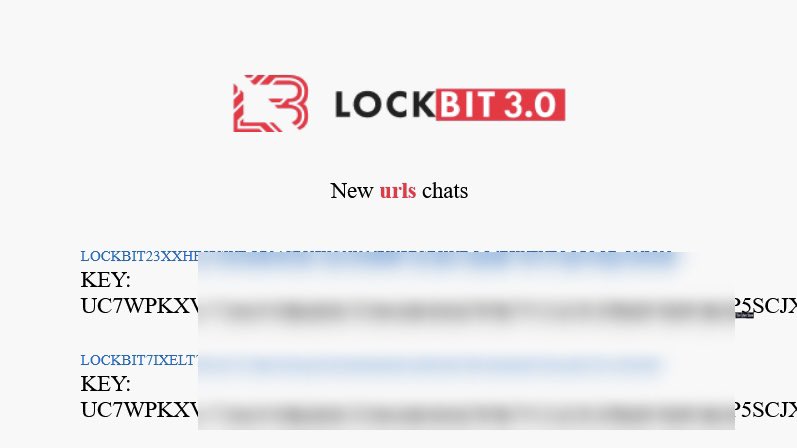 New LockBit URL chats.

main url:

/lockbitw2ygzasbt35ffpdb46r4vkej6flm3siyabaxzdodwpiatfgqd[.]onion

<a href="/vxunderground/">vx-underground</a> <a href="/ddd1ms/">𝕯𝖒𝖎𝖙𝖗𝖞 𝕾𝖒𝖎𝖑𝖞𝖆𝖓𝖊𝖙𝖘</a>