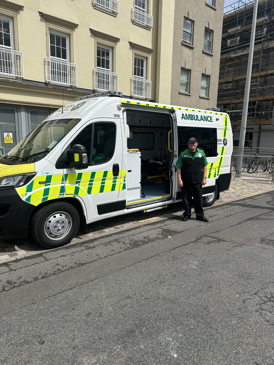 Royal Visit ready! We have volunteers around the site ready for when we are needed.

Have a great day all!

#jerseyci #royalvisit #ourisland #stjohnambulance