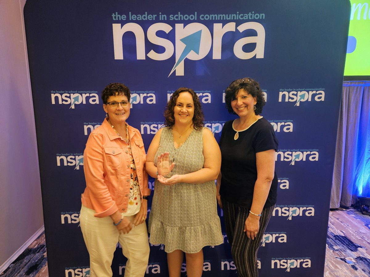 LBishopComm's tweet image. LBC is taking home the gold... a @NSPRA Golden Achievement Award that is! LBC's VP Renee Janowicz and Senior Account Managers Sheri Berkery and Jessica Reyes picked up this award in recognition of a stellar bond referendum communications campaign in Saddle Brook School District.