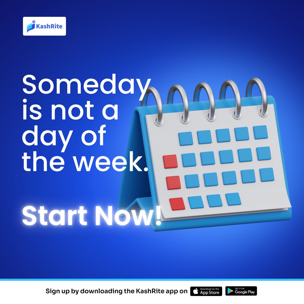 Kashriteng's tweet photo. Hey, KashRiters, you have what it takes to make your dream a reality. Yes, you do! Start today! 

Happy New Week! 

Download KashRite today to experience seamless online payment on the App Store and Play Store.

#KashRite #Mondaymotivation #Fintech https://t.co/xMTIxTZej0
