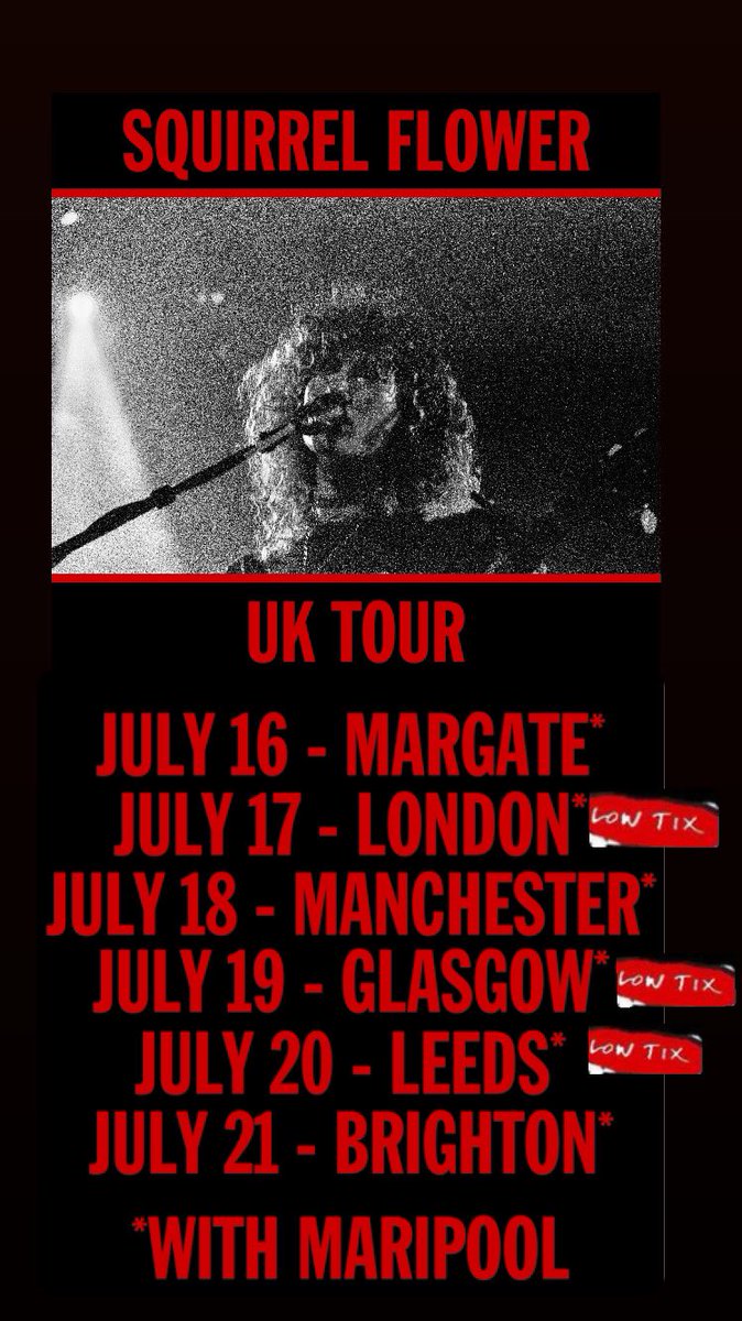 sqrrlflwr's tweet photo. UK TOUR TMRW

europe was so lovely to us, every show was fun as hell

https://t.co/6glTD2GThn https://t.co/Q0SV891fjJ