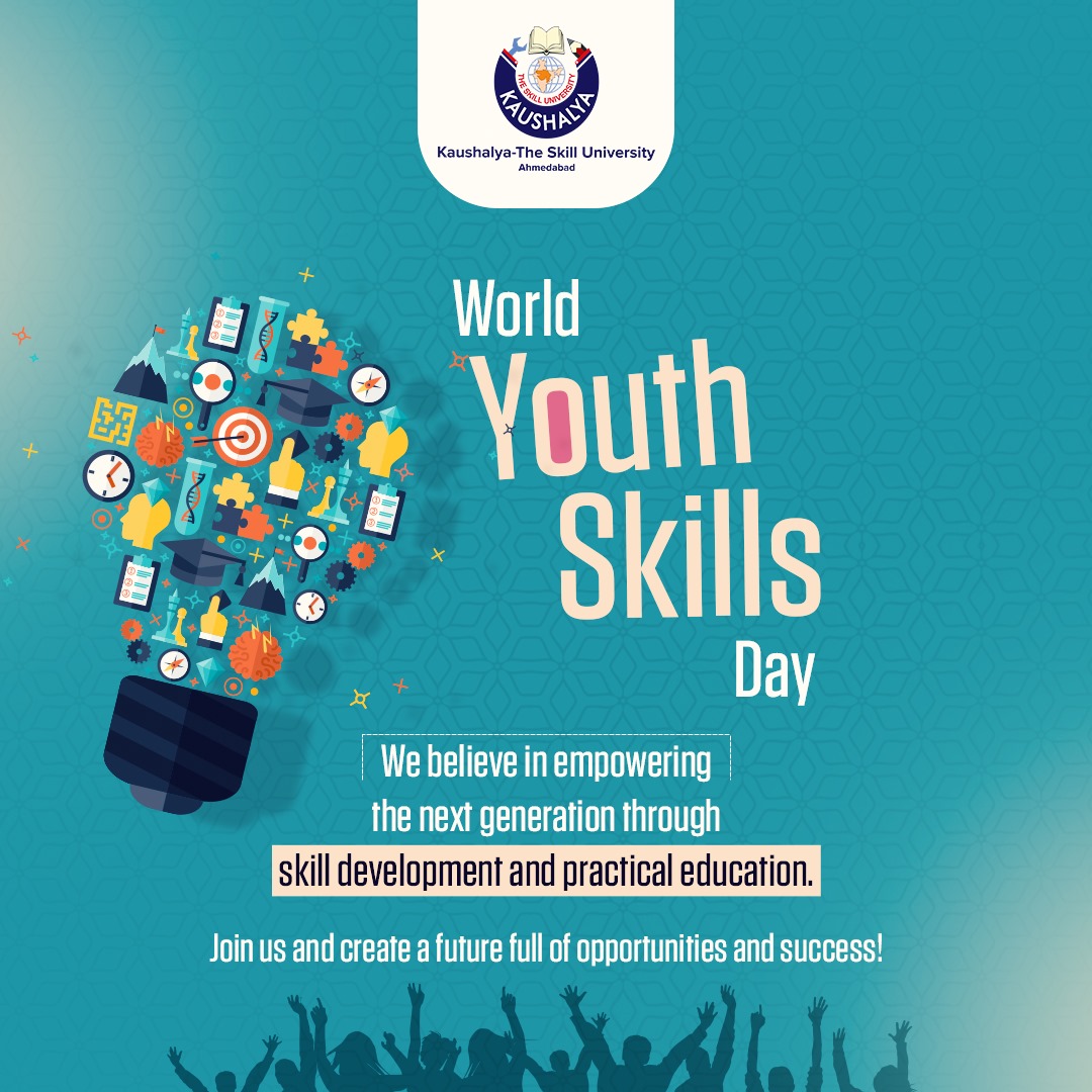 KSUGOG's tweet photo. Celebrating World Youth Skills Day!
we are dedicated to empowering the next generation with essential skills and practical education.
#WorldYouthSkillsDay #KaushalyaSkillUniversity #SkillDevelopment #FutureReady #EmpowerYouth #SkillSmart #Opportunity #Education #Gujarat https://t.co/dKoPGmBpmq