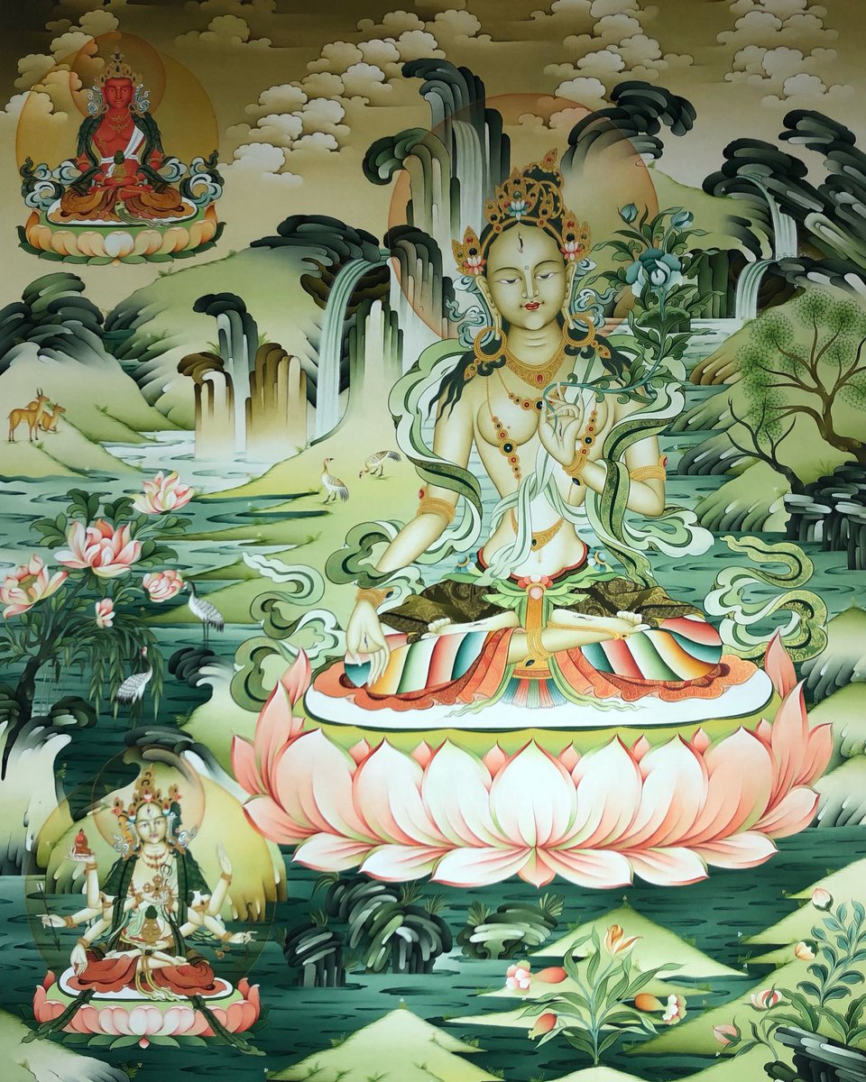 lama_thanka's tweet photo. White Tara, the female Buddha of longevity.
.
.
.
.
.
#Tara #mother #whitetara #greentara #dolma #goddess #himalayan #art #thangka #thankapainting #lamathankapaintingschool #wisdom #compassion #7eyes https://t.co/UH9xC67X0h