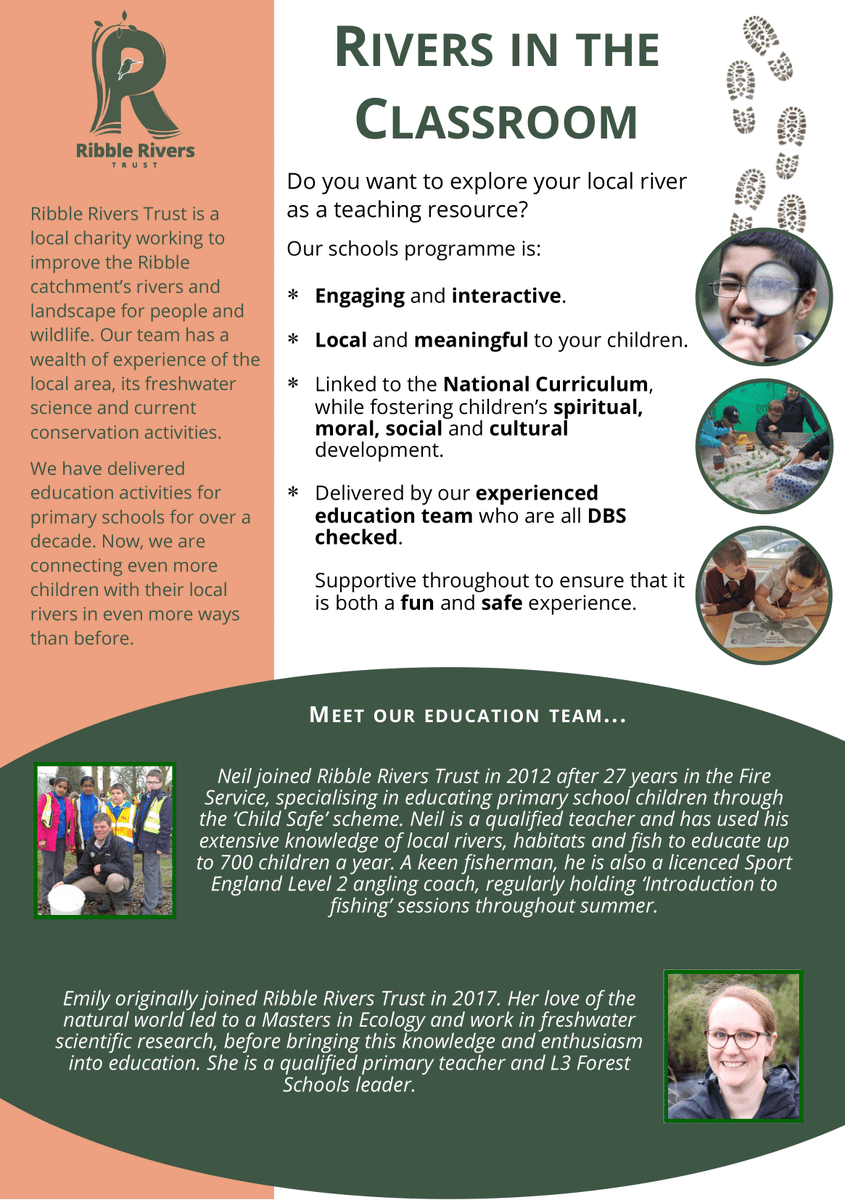 RibbleTrust's tweet photo. Planning next yearโs curriculum? Get the next school trip ticked off! We are now taking bookings for the new academic year.
Weโll help your riverโs topic flow smoothly ๐ฆฆ
#RibbleRiversTrust #SchoolTripIdeas #CurriculumPlanning #LearningOutside #RiverEducation #Ribble #Rivers https://t.co/zrbDNmk2go