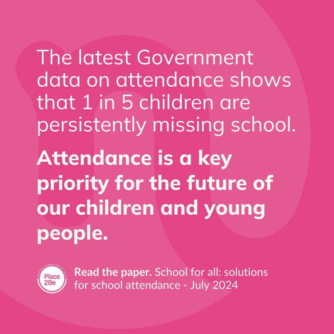 📣1 in 5 children are persistently missing school.

 At an important roundtable with colleagues from <a href="/Place2Be/">Place2Be</a>, <a href="/CentreforMH/">Centre for Mental Health</a> and <a href="/CYPMentalHealth/">Children & Young People's Mental Health Coalition</a> we identified evidence-based solutions to address the issue of persistent absence. ✅

Read the full report: buff.ly/4bHSrFV