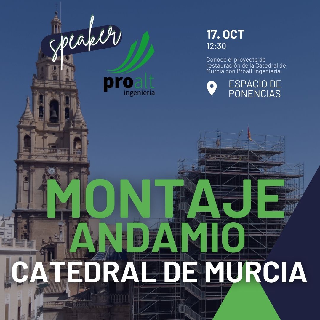 IfepaMurcia's tweet photo. 🏗️ FECONS | @proalting  ofrecerá una jornada técnica sobre el montaje del andamio en la Catedral de Santa María de Murcia! 💡

👉 Descubre cómo han ayudado a preservar esta joya arquitectónica de la Región de Murcia: https://t.co/e6Q5OXD4Wa

#FECONS #ProaltIngeniería https://t.co/CetJzfTxUy