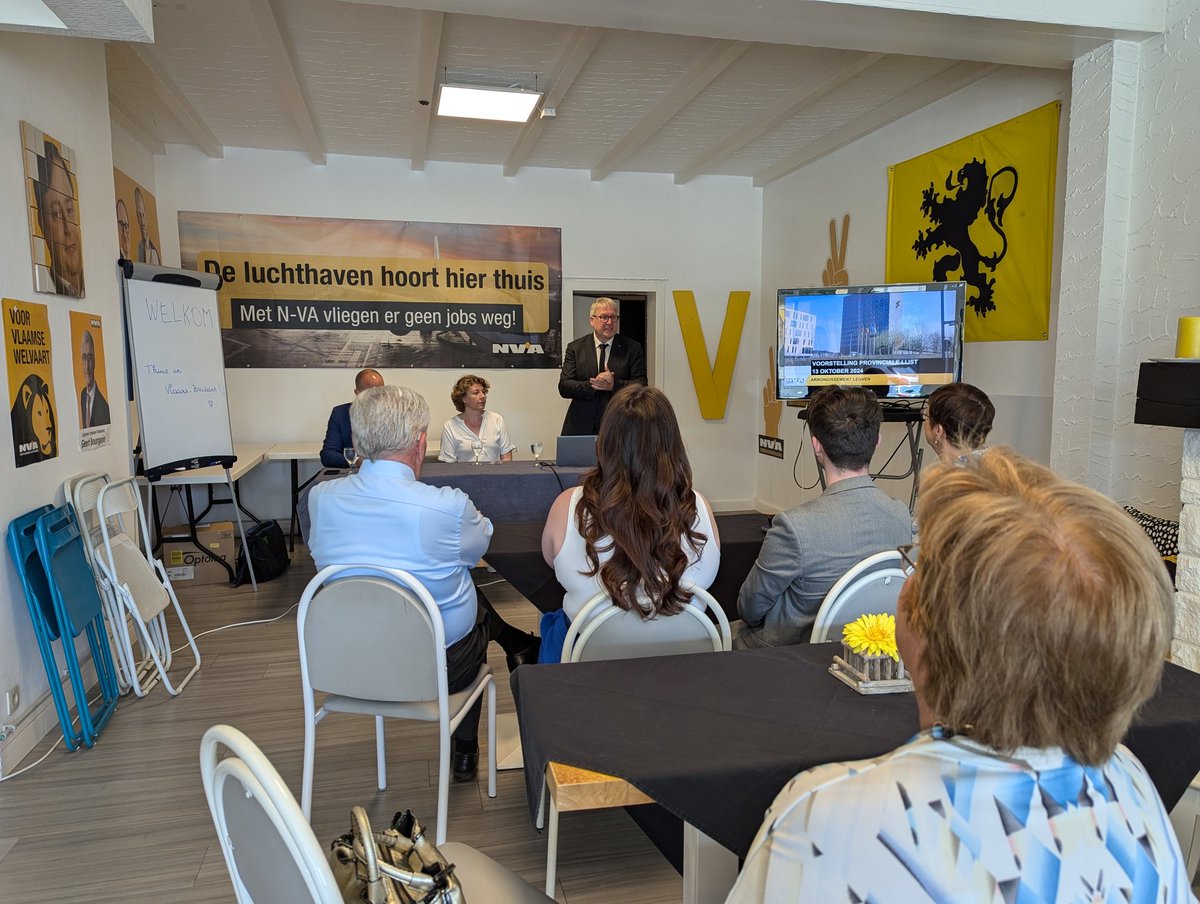 Provinciale lijst <a href="/N_VA_Vla_Bra/">nvaprovlabra</a> voor het arrondissement Leuven is bekend. <a href="/BartNevens/">Bart Nevens</a> trekt de lijst. <a href="/luciadewolfs/">Lucia Dewolfs</a> staat op 2 en <a href="/TineEerlingen/">Tine Eerlingen</a> op 3. Lijstduwer is <a href="/FranckenTheo/">Theo Francken</a> #robtv #robnieuws