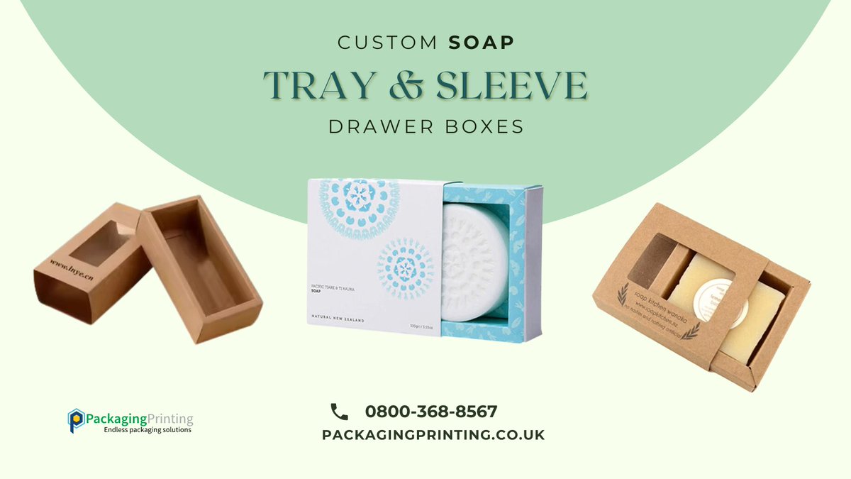 packprint_co_uk's tweet image. 🧼 Discover our fantastic selection of luxurious soap trays and sleeve boxes (drawer style boxes), which come in all shapes and sizes at wholesale prices.

See Collections
👉 tinyurl.com/soaptraysleeve

#sleevetray #drawerboxes #SoapPackaging #soapboxes #BrandIdentity #CustomBoxes