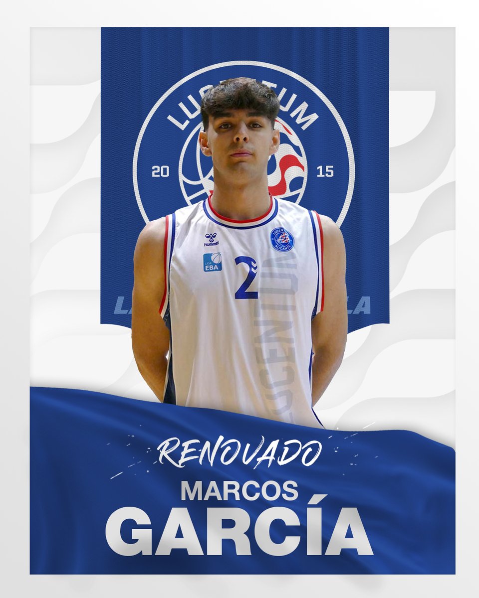 FundLucentum's tweet photo. 💥 Marcos García renueva con Lucentum Alicante 💥

🙌 El joven jugador seguirá perteneciendo a nuestro equipo de #TerceraFEB y será parte de la dinámica del primer equipo, con el que debutó la pasada campaña

https://t.co/7WrhROH84n

#SomosLucentum https://t.co/XYfxmxDcDL