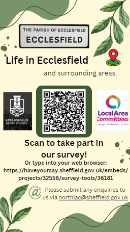 haveyoursay.sheffield.gov.uk/embeds/project… Life in Ecclesfield and Surrounding Areas Survey, can you spare a few minutes of your time to tell us what you think? Closing date 15th September 2024