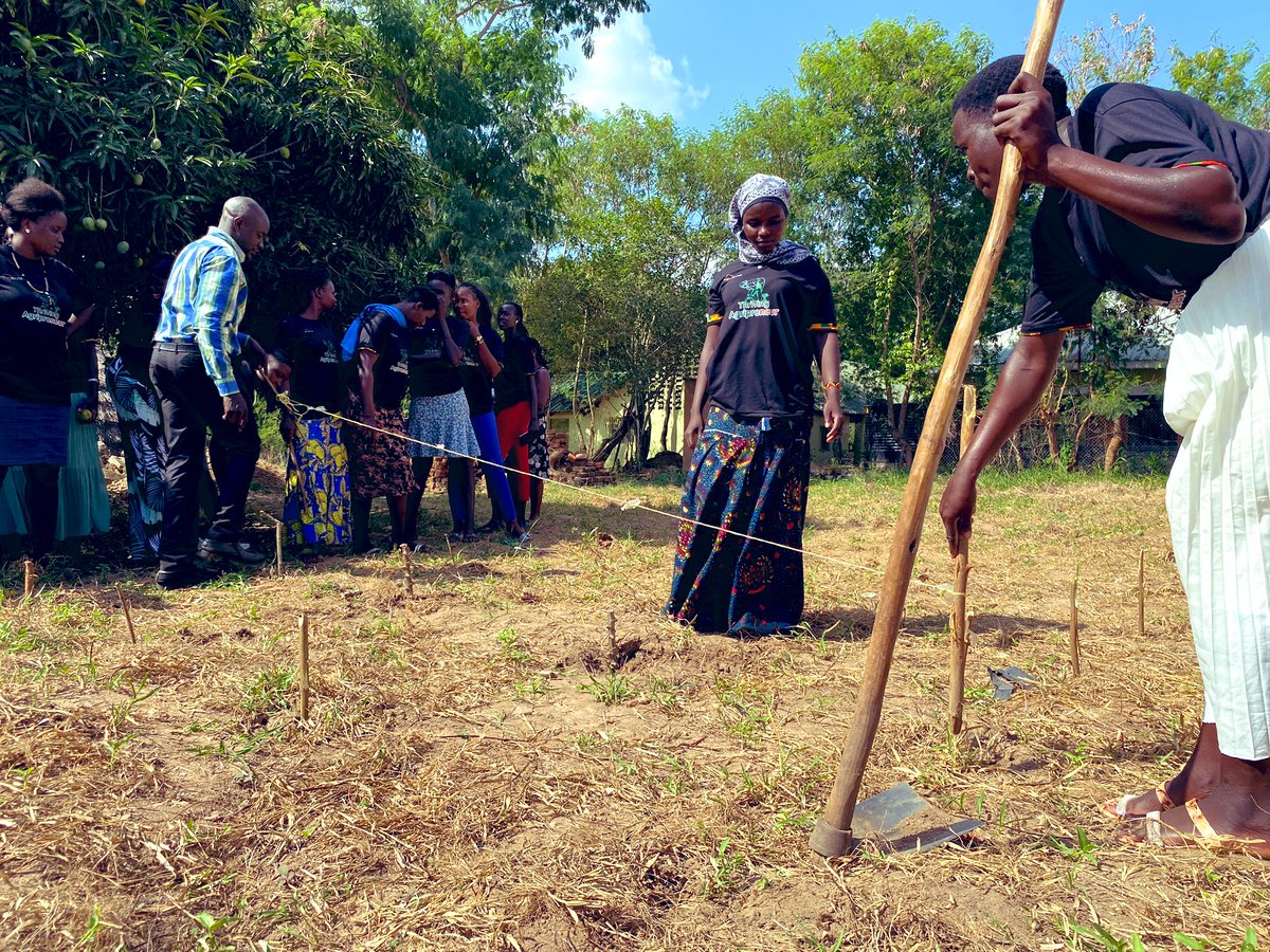AfrikovationHub's tweet photo. Young women from Alwi, Pakwach Town Council and Sub County continue to receive training in crop planning, pest and disease management, and entrepreneurship skills. 

Let's support more women for climate justice.

 #ClimateJustice #LandRights #AfrikovationHub https://t.co/oGKWobfkp9