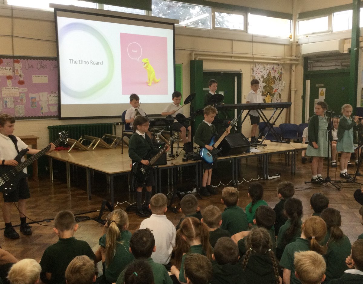 The children who have been learning music with Rocksteady gave the school and their parents an amazing performance today!