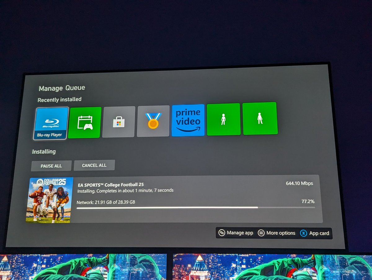 C23LIVE's tweet photo. Woke up super early to download College Football 25.  I can't believe it's actually happening. https://t.co/wt9wWtSEnw