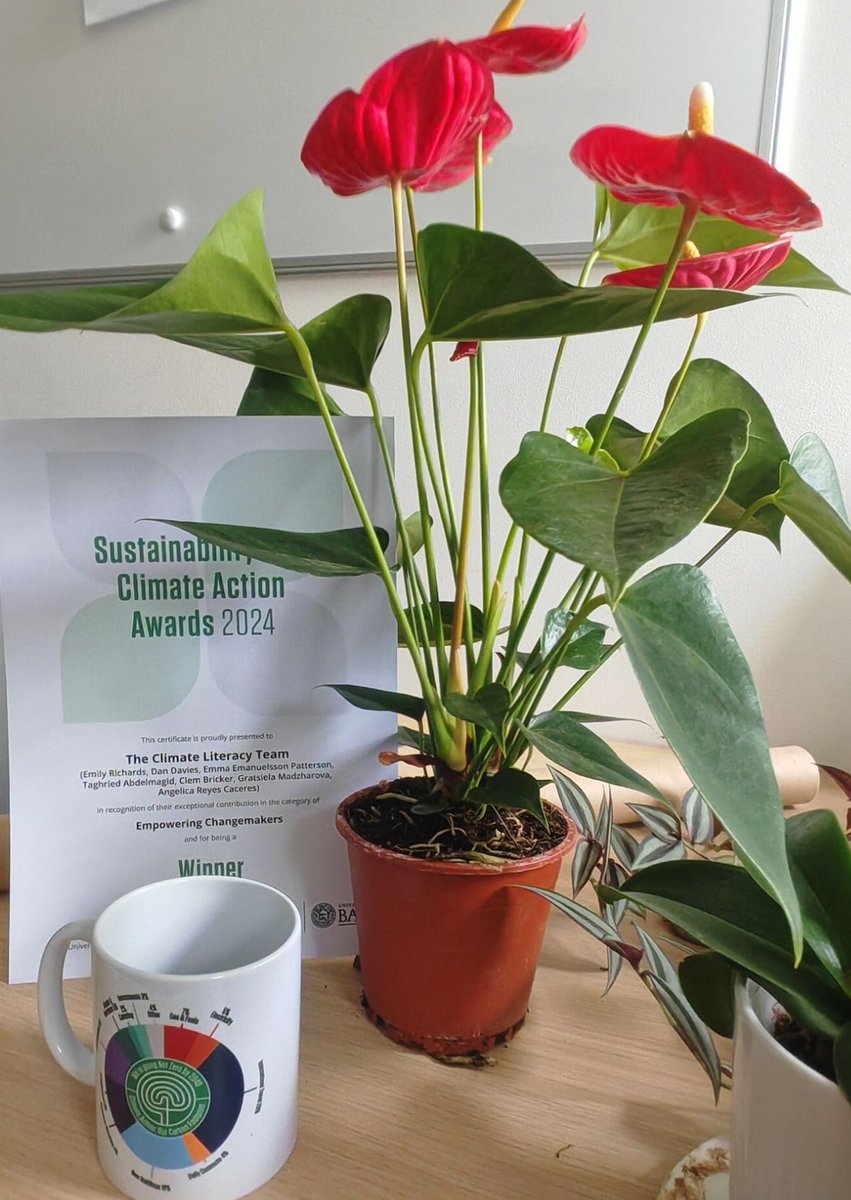 The Climate Action at the University of Bath, recognised the Climate Literacy Team for their contribution in the category of "Empowering Change Makers”. 
Many congrats 🥂 to our Co-director Emma Emanuelsson-Patterson and RENEW member Taghried Abdel-Magid
#bathuni
