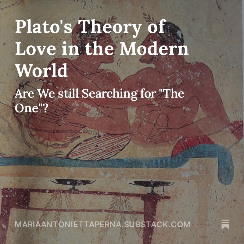 Philosophy of love: how Plato's Symposium connects with today's romance:
open.substack.com/pub/mariaanton…