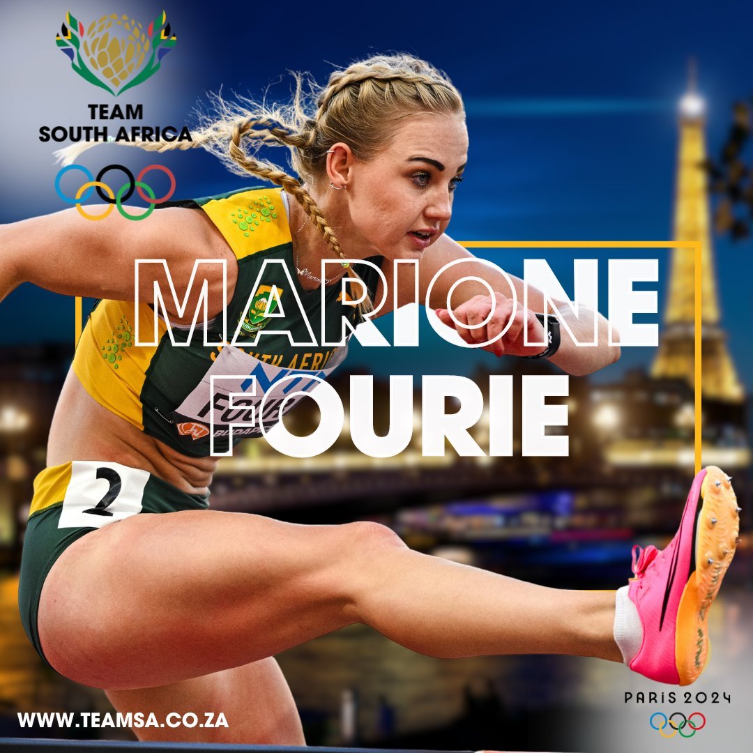 OfficialTeamRSA's tweet photo. Congratulations to Marione Fourie 🇿🇦 for an outstanding performance! She secured 3rd place with an impressive time of 12.50s in the 100m hurdles at La Chaux-De-Fonds, Switzerland.

#TeamSA#ForMyCountry#Olympics https://t.co/lD8xmdSdjH