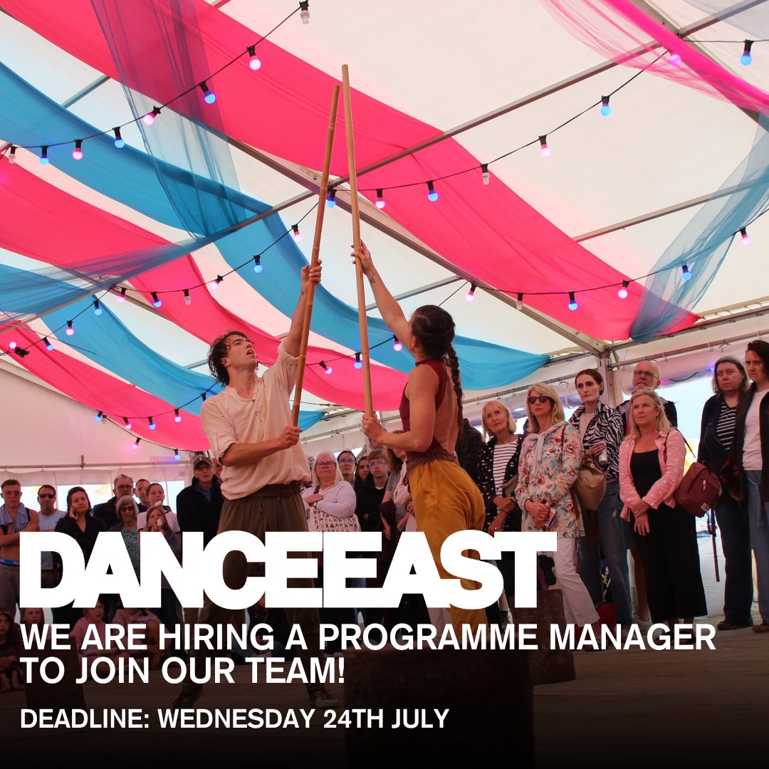 #ARTSVACANCY! We are seeking an enthusiastic Programme Manager, a dance specialist with experience in managing community, participation and events programmes with and for different audiences; a knowledge of national dance development. Apply today
bit.ly/3LyO5WH