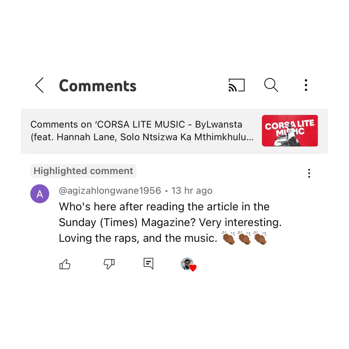 ByLwansta's tweet photo. “For stories to have a resonance with their audience, the writer must be able to express his vulnerability” - @Gyre_SA 📝

#THECHIPISStALE for @SundayTimesZA 🗞️🎵

Physical touch needs = Satisfied 😌♥️

#stopignoringthesigns 🙏🏾
#YESOFCORSA 🚘

🎧🎤 https://t.co/uhu1i70hHT https://t.co/b63nbPNUJr