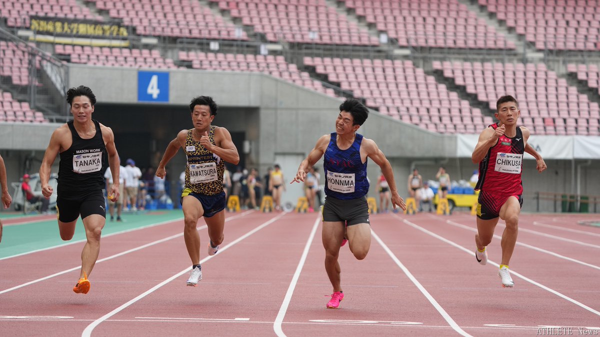 ATHLETE__news's tweet photo. 7/13
2024実業団Premium Challenge Games in NIIGATA

男子100m　A組決勝
🥇1156本間和志　東北電力　10.67(-0.8)

#第78回新潟県陸上競技選手権大会
#実業団PremiumChallengeGamesinNIIGATA
#新たな壁をぶち壊せ https://t.co/itkKruoBaC