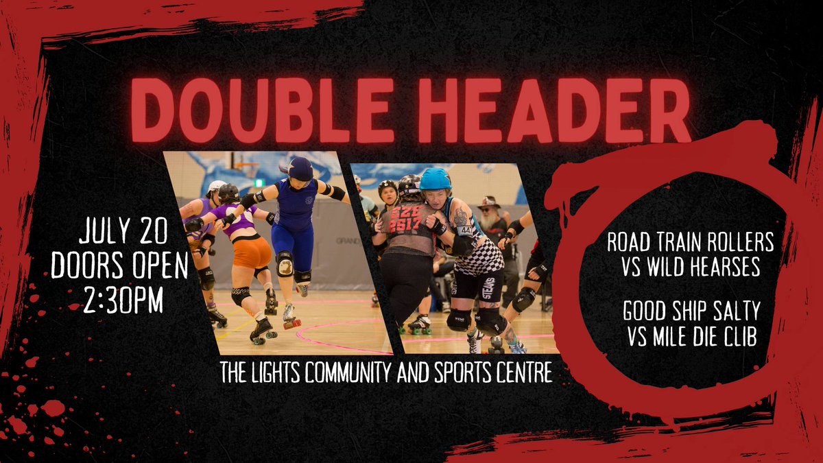 .<a href="/ADRD/">Adelaide Roller Derby</a> <a href="/ThisIsNeetz/">AK</a> The Adelaide Roller Derby is back this Saturday at The Lights Community and Sports Centre with a big double header with the Road Train Rollers vs Wild Hearses and The Good Ship Salty vs Mile Die Club. Get your tickets now... hifiway.live/2024/07/15/ska…