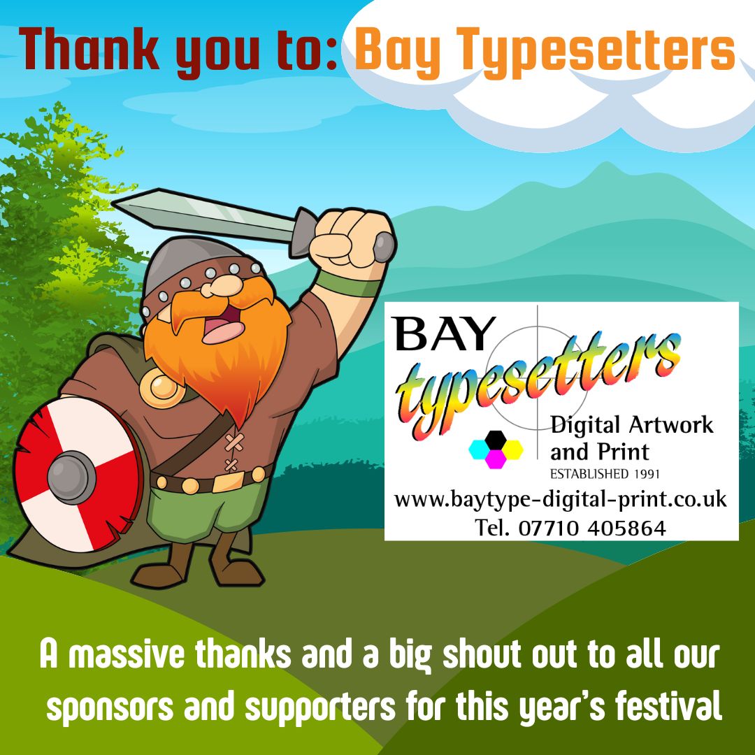 We're incredibly lucky to have such supportive sponsors for the Heysham Viking Festival.

Thank you Bay Typewriters cstu.io/272b47