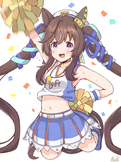 三連休最終日なので応援してくれるヴィブちをひとつまみ… #ウマ娘 #三連休はフォロワーが増える