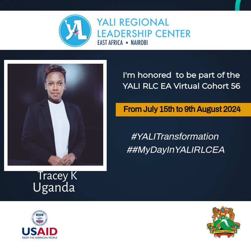 I'm happy to announce that I've been selected as part of the new cohort for the YALI RLC EA Leadership Fellowship! I'm looking forward to this incredible opportunity to learn, grow, &amp; connect with like-minded leaders from across East Africa.
#YALITransformation
#MyDayInYALIRLCEA