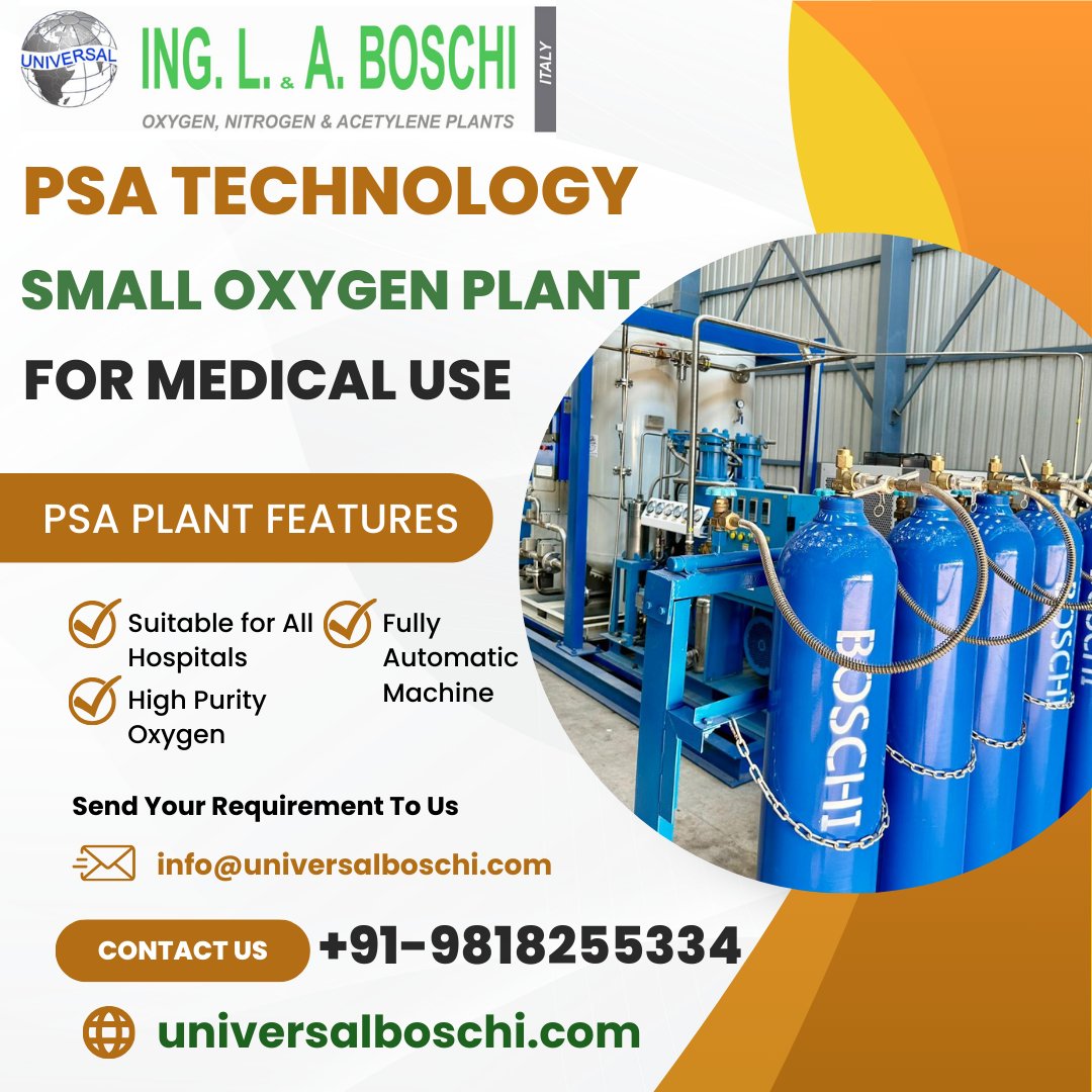 UniversalBoschi's tweet image. Onsite PSA Based Oxygen Gas Generator Systems Suitable for All Hospitals.  #Healthcare #HospitalSolutions #OxygenGenerator #MedicalTechnology #PatientCare #healthcareinnovation #healthcareinnovationshow #innovationinhealthcare