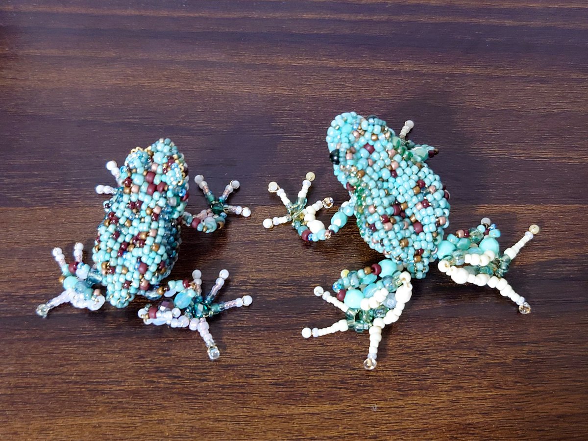 チョコミントカラーのカエルさん🍫🌱🐸