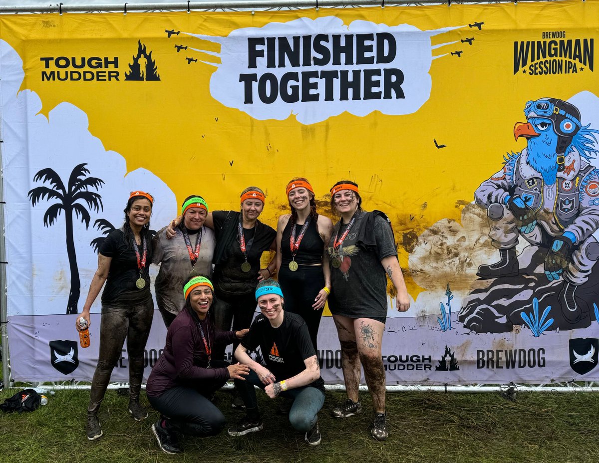 rmnbryony's tweet photo. #PennineCarePeople on a Saturday morning doing Tough Mudder! @miscaz86 @NilikaP @PennineCareNHS 
#ToughMudder #TMSurvived #PennineCare https://t.co/BWxJ97xLVc