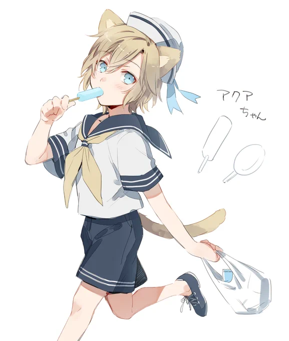 自分もワンドロでささっと絵描けるようになりたいと思いつつらくがきアクアちゃん。結局ツードロだった 