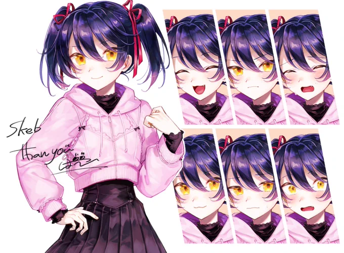skeb納品しました!立ち絵ならびにお洋服をデザインさせていただきました