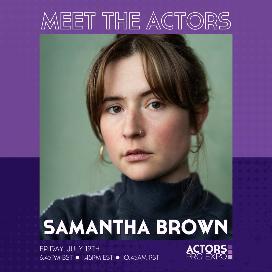 Performing live @actorsproexpo!! These 4 incredible actors will take the virtual stage Friday, July 19 at 6:45pm BST (1:45pm EST, 10:45am PST). We can’t wait to see you shine! 🌟