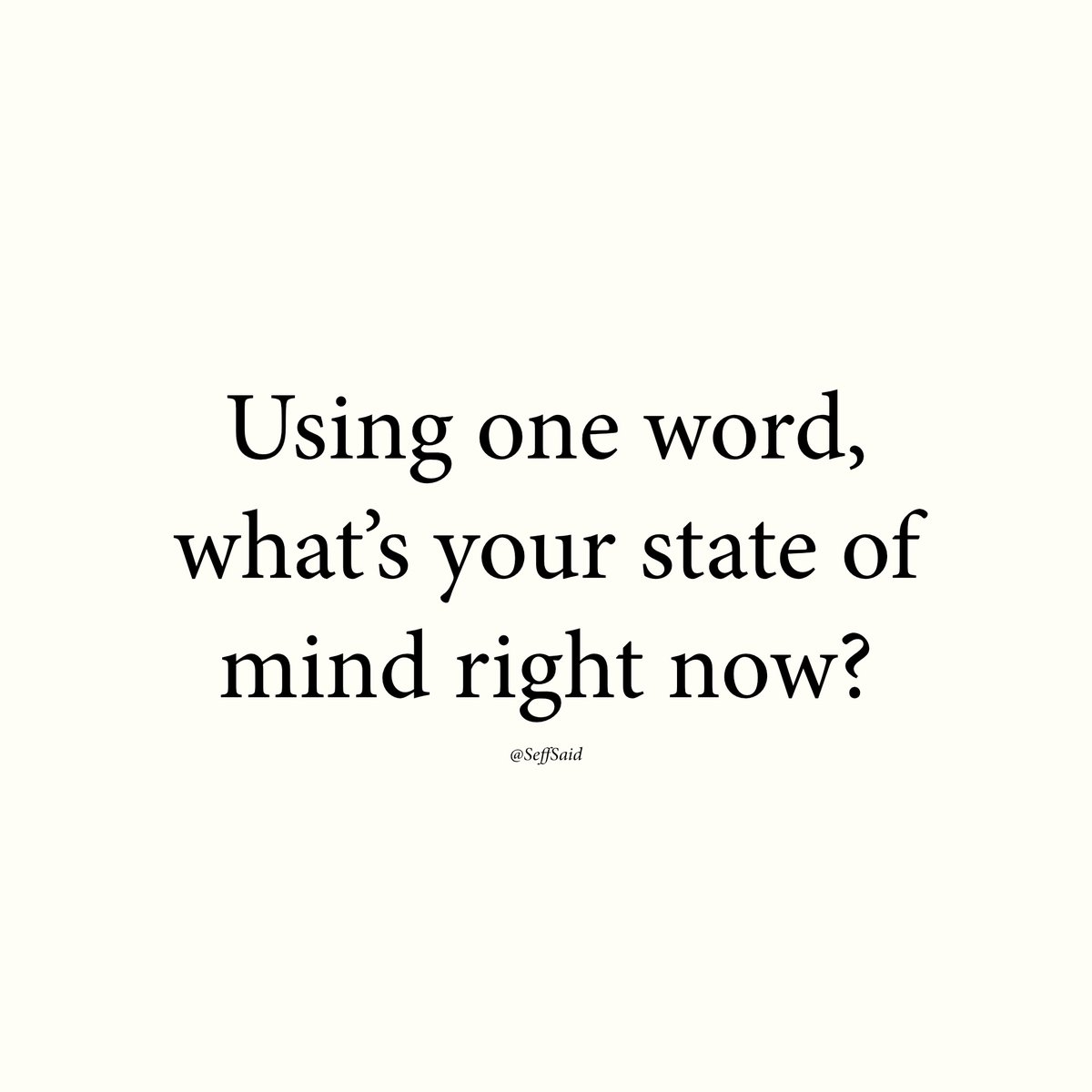 In ONE word