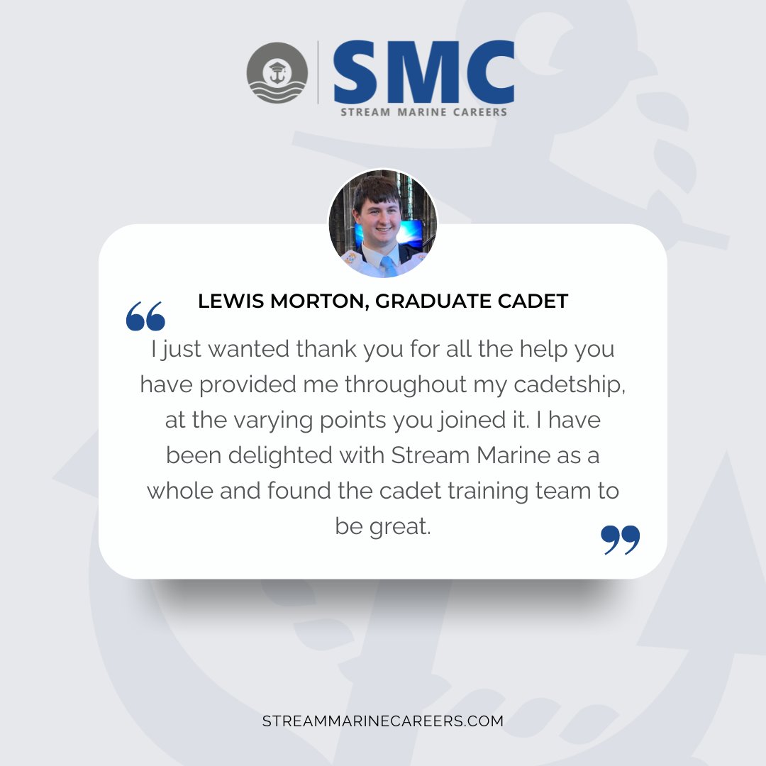 Our recent graduate, Lewis Morton, reflects on his time with us as he completes his cadetship ⚓

Lewis graduated from City of Glasgow College last month, having also received the Best Progress Award. We wish Lewis the best for the future!