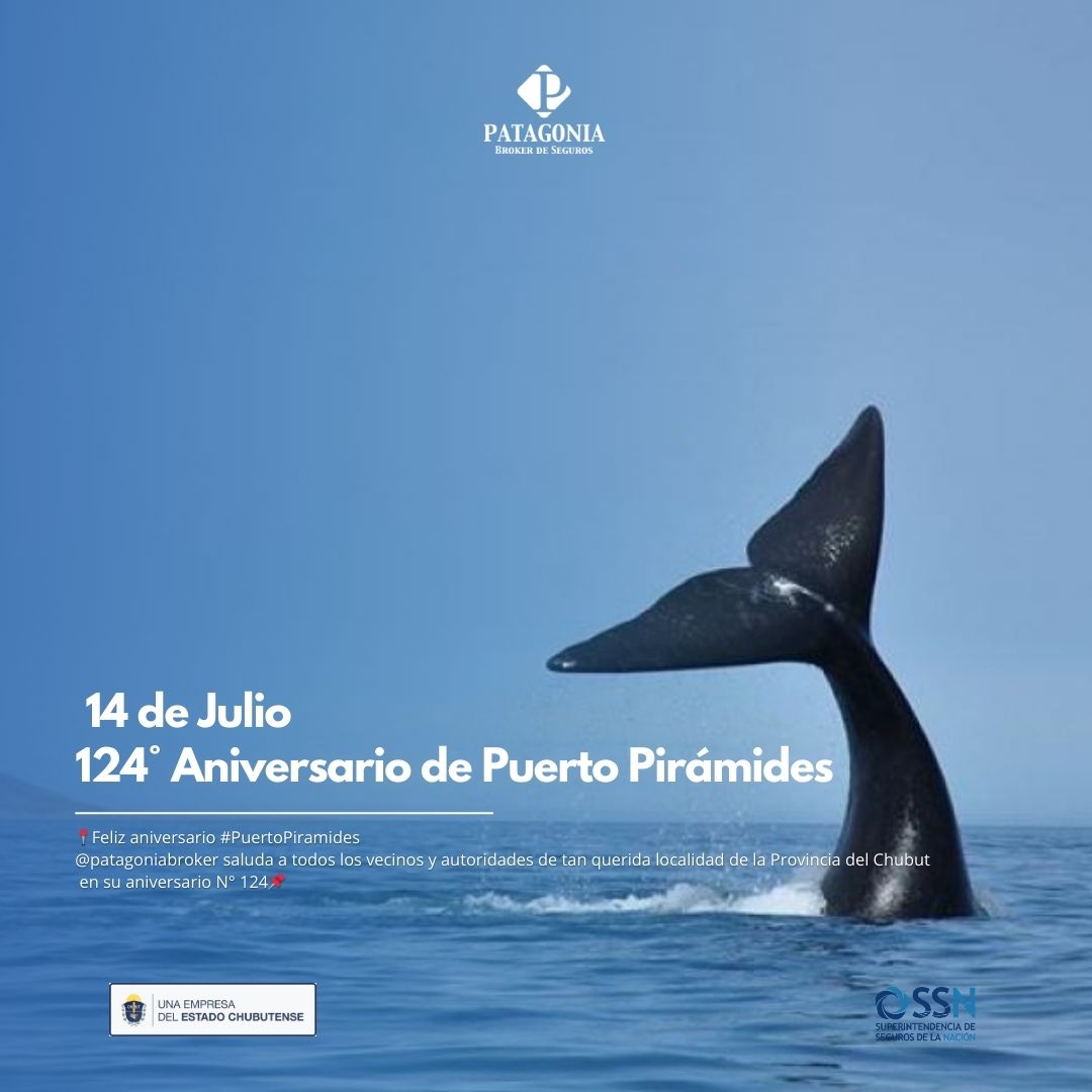 Patagonia Broker SA (@patagoniabroker) on Twitter photo 📍Feliz aniversario #PuertoPiramides
<a href="/patagoniabroker/">Patagonia Broker SA</a> saluda a todos los vecinos y autoridades de tan querida localidad de la Provincia del Chubut
en su aniversario N° 124📌 📍Feliz aniversario #PuertoPiramides
<a href="/patagoniabroker/">Patagonia Broker SA</a> saluda a todos los vecinos y autoridades de tan querida localidad de la Provincia del Chubut
en su aniversario N° 124📌