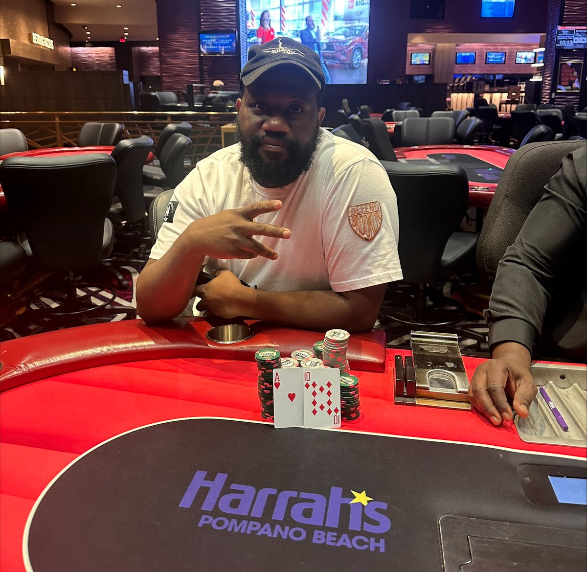 Monday's  tournament is the $150, $5K GTD, NLH DEEPSTACK tournament at 6PM.

Sunday's $150, $5K GTD NLH tournament  had 69 players for a prize pool to $7,935. Congratulations Brian Ogilvie on taking first prize of $2,071.

Get the details: harrahspompanopoker.com/post/monday-07…