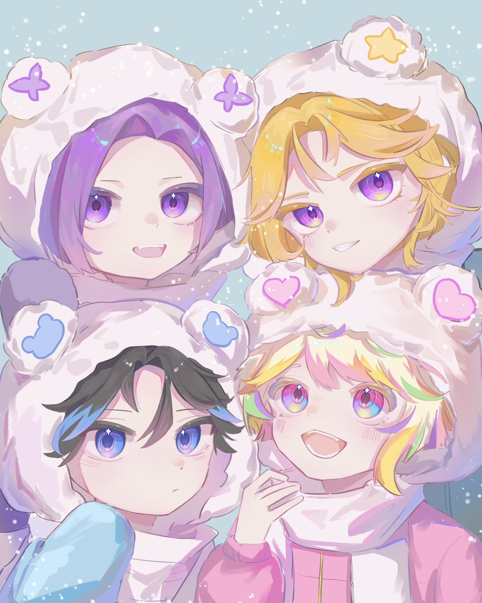 mererain_'s tweet photo. 之前画的！！最好的vst…>_<…！
🩵💛🩷💜
 #みてみてVISTY絵 https://t.co/En1oLGqn0J