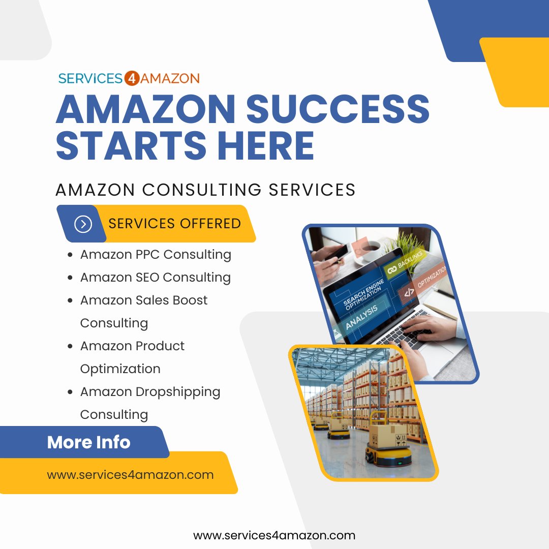services4amazon's tweet image. Amazon Success Starts Here! 🚀 We offer full Amazon consulting services to help you grow your business. We&apos;ve covered everything from PPC and SEO to sales boosting and product optimization. Contact us today for a free consultation!

#AmazonConsulting #AmazonPPC #AmazonSEO #Amazon