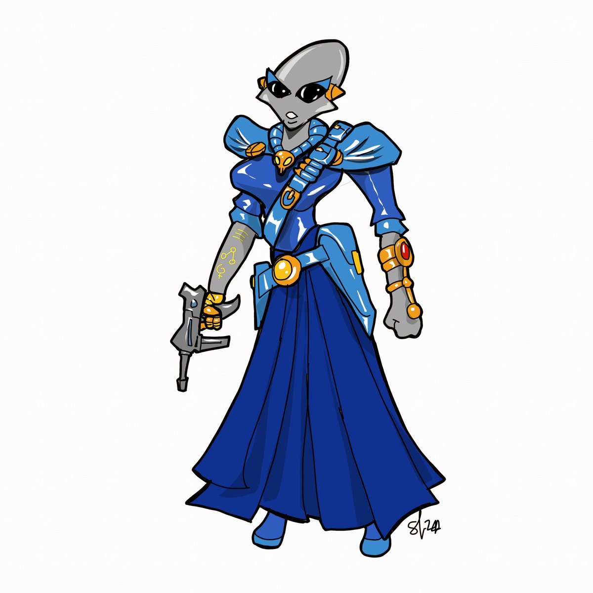 pittstop73's tweet photo. #julyfy #myart #oc #dailydoodle @julyfyscifi @julyfyfantasy #madeinsketchesipad @tayasui_company #tayasuisketches #mercenary #alien #pirate #captain #grey #grayalien #greyalien https://t.co/suGW1Ri0yP