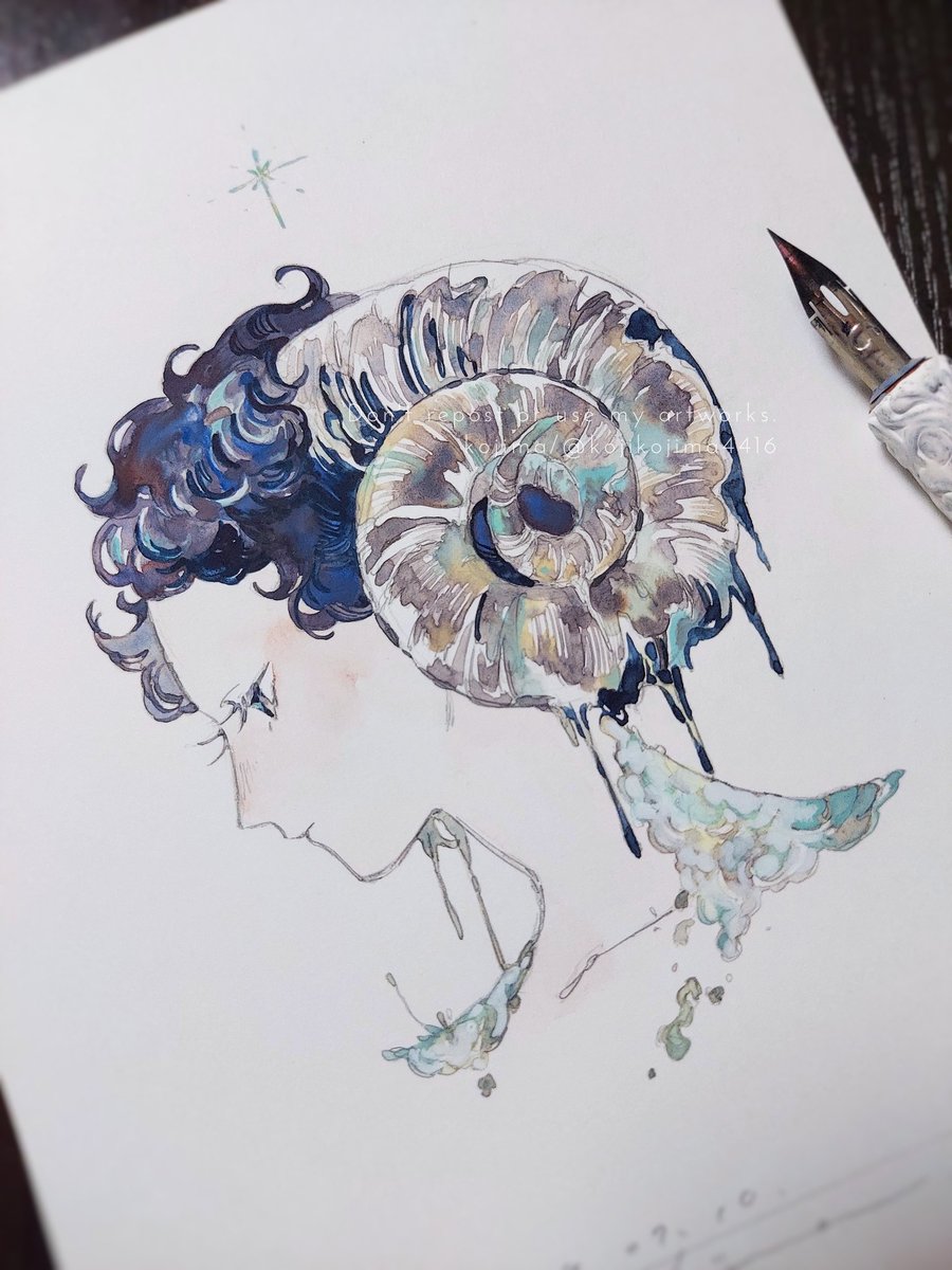 「オパールの記憶 」|小嶌❇個展4/1(土)〜4/13(木)のイラスト