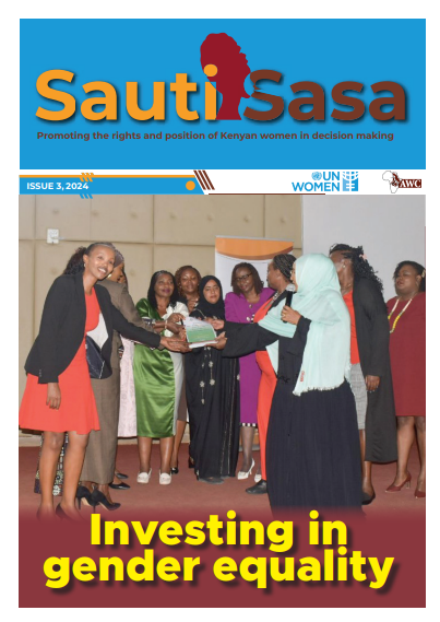 📣 SAUTI SASA Issue 3 is here! 🌍 This edition dives deep into "Investing in Gender Equality" with powerful stories and insights you won't want to miss.
Read more: awcfs.org/sauti-sasa-mar…
@UNWomen  <a href="/UNFPA/">UNFPA</a> <a href="/TerryMbuchi/">Terry Mbuchi</a>  
#GenderEquality #WomenEmpowerment #KenyaPolitics #SAUTISASA