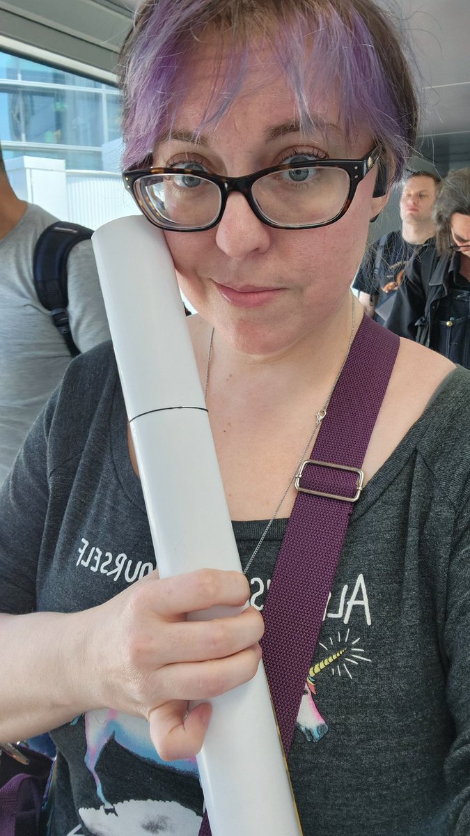 TheDuchessJaye's tweet image. I bought an A3 sized poster from @FOXD11E at #sotfest2024 and did not really consider the logistics of getting it home safely. #Thingsthatdontfitinyourcarryon