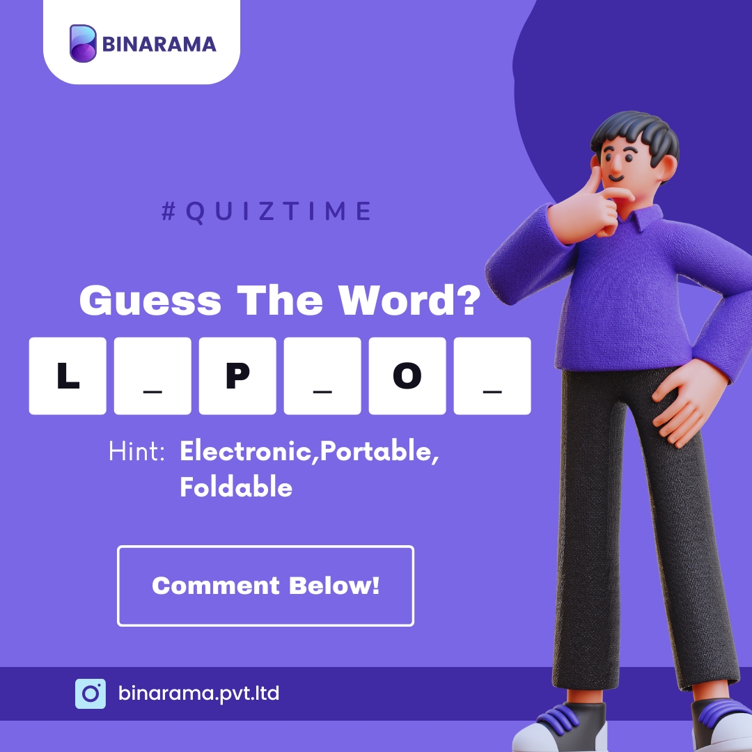 #QuizTime
🤔 Can you guess the word? 🧩🔍

Test your skills and drop your answer below! ⬇️
Do comment -

#BrainTeaser #puzzlegame #braintest #MindGames #Solution #WordGame #ChallengeAccepted #QuizTime #quizgame #game #solve #skilltest #PuzzleTime
