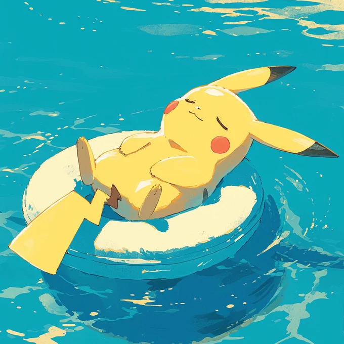 Pikachu on Sea Day