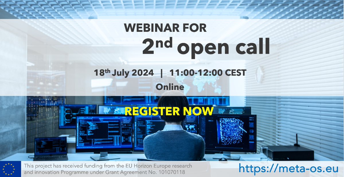 HE_NEMO_Project's tweet photo. NEMO will host a webinar about #OpenCall2 next Thursday!

📅July 18, 2024
⏲️11 - 12 CEST

The webinar also will provide insights on the #NEMO project.

Questions related to NEMO #metaOS and use cases will be answered. 

Register now! https://t.co/vJN2RjBgLC https://t.co/ZxOXA5teN5